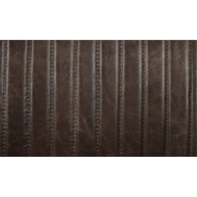 ACME Furniture Brancaster Upholstered Leather Loveseat in Antique Slate/Brown