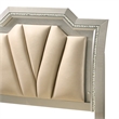 ACME Kaitlyn Full Bed with LED in Synthetic Leather and Champagne