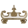 ACME Bernadet Wooden Upholstered Tufted Bench in Gold