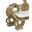 ACME Bernadet Wooden Upholstered Tufted Bench in Gold