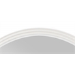 ACME Carena Wooden Frame Round Mirror in White