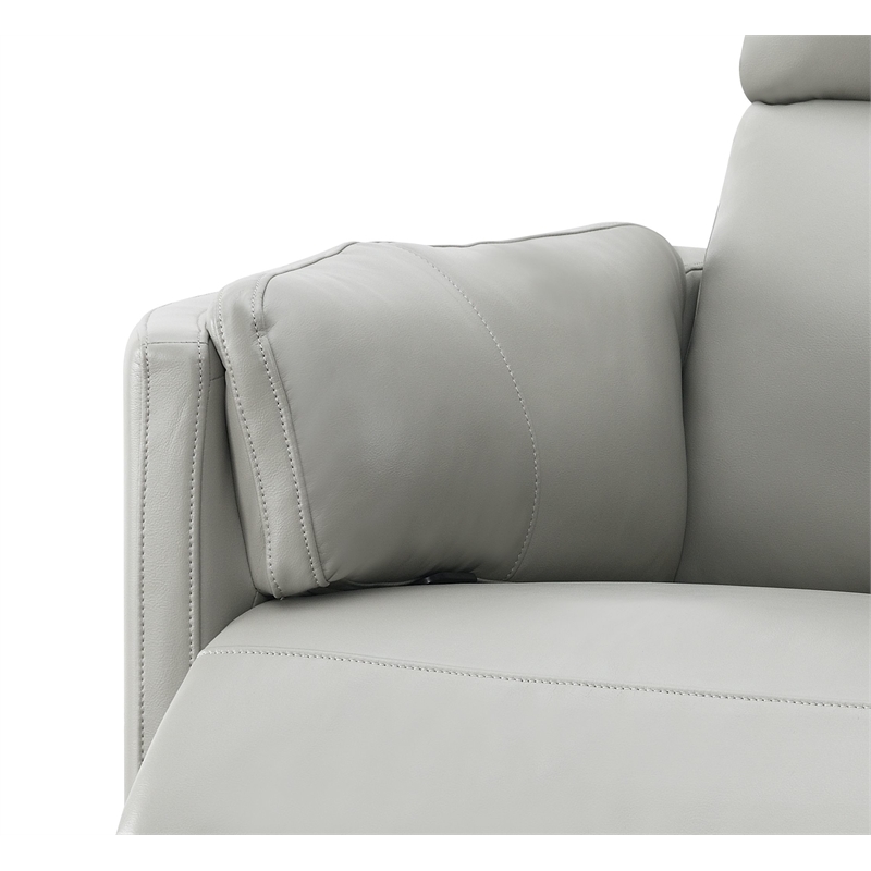 ACME Sagen Wooden Glider Recliner with Swivel in Gray