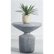 ACME Laddie Cement End Table in Weathered Gray