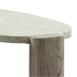 ACME Jacina Cement Coffee Table in Weathered Gray and Oak