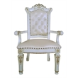 ACME Vendome Wooden Executive Office Chair in Antique Pearl