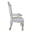 ACME Vendome Wooden Executive Office Chair in Antique Pearl