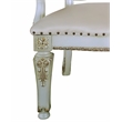 ACME Vendome Wooden Executive Office Chair in Antique Pearl