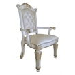 ACME Vendome Wooden Executive Office Chair in Antique Pearl