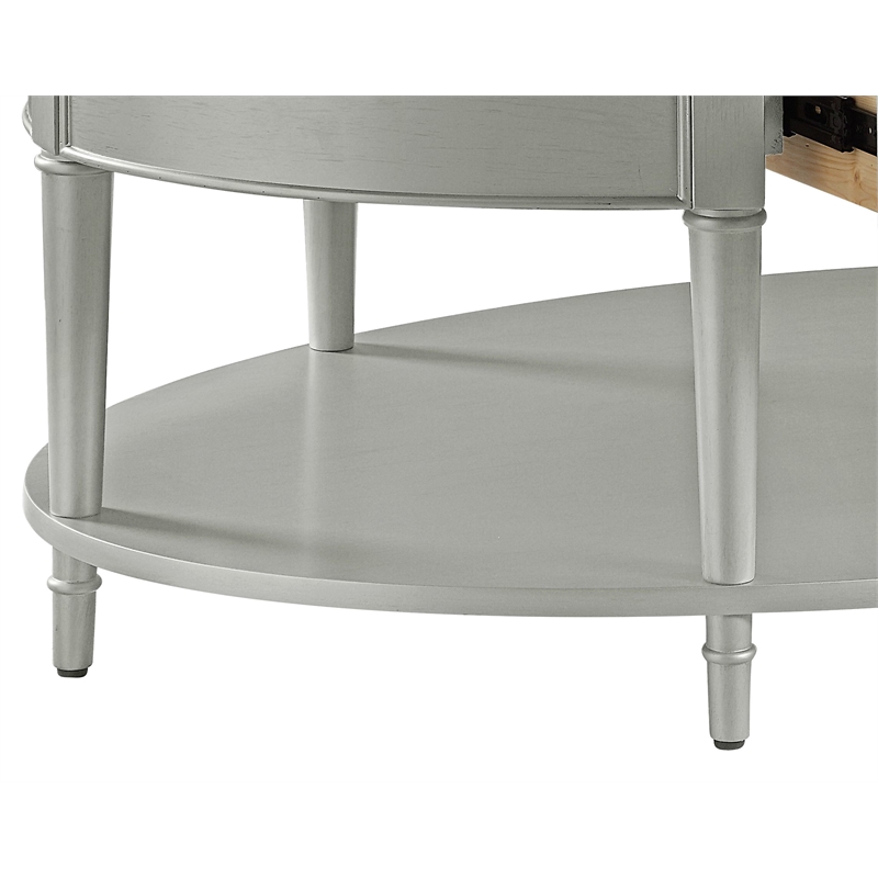 ACME Furniture Kasa Wood Coffee Table with Drawer in Sintered Stone/Champagne