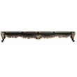 ACME Furniture Betria Rectangular 4-Door Wood Console Table in Gold & Black