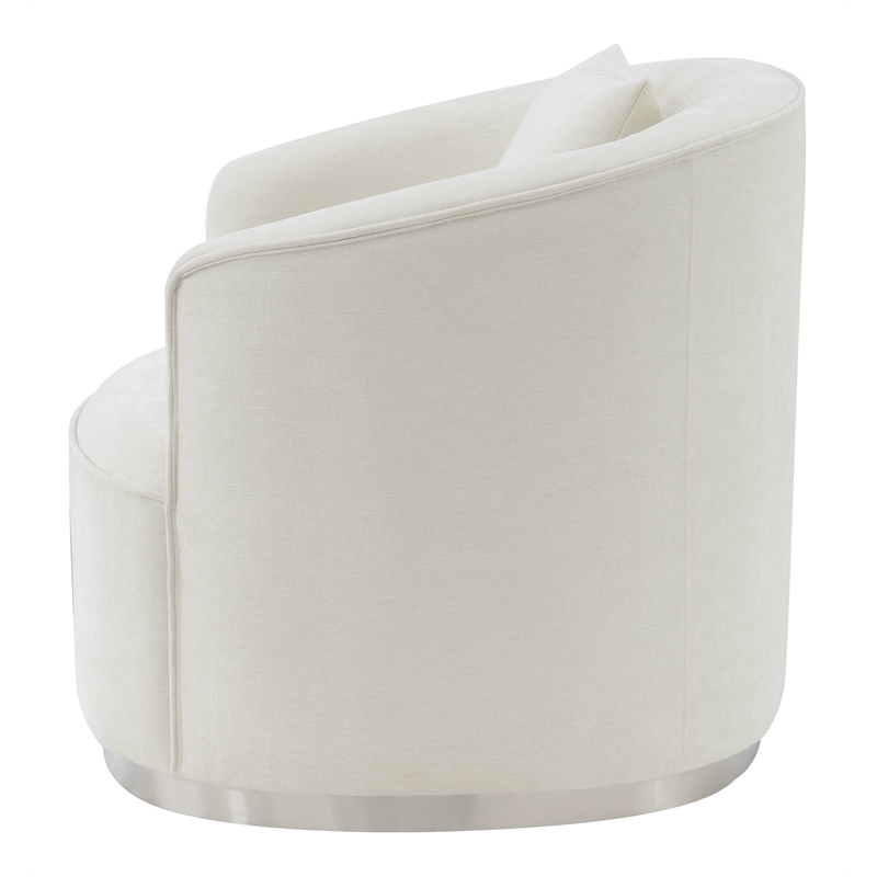 ACME Furniture Odette Upholstered Chenille Loveseat with 2 Pillows in Beige
