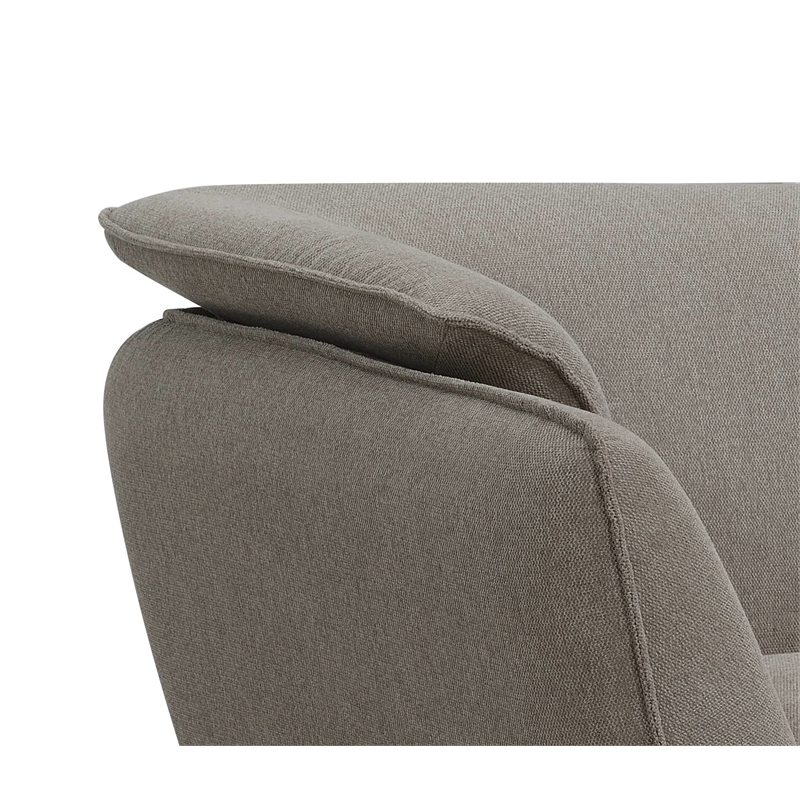 ACME Furniture Nayeli Upholstered Fabric Sofa with Wood Frame in Brown