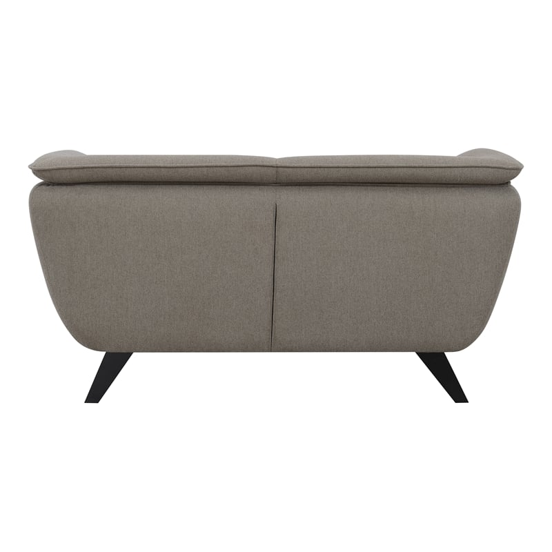 ACME Furniture Nayeli Upholstered Fabric Loveseat with Wood Frame in Brown