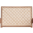 ACME Furniture Velentina Square Arm Rattan & Wood Accent Chair in Natural