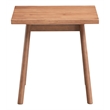 ACME Furniture Velentina Square Contemporary Rubberwood End Table in Natural