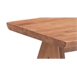 ACME Furniture Velentina Square Contemporary Rubberwood End Table in Natural