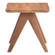 ACME Furniture Velentina Square Contemporary Rubberwood End Table in Natural