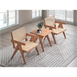 ACME Furniture Velentina Square Contemporary Rubberwood End Table in Natural