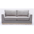 ACME Valin Contemporary Fabric Upholstered Squared Arm Sofa in Gray
