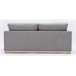 ACME Valin Contemporary Fabric Upholstered Squared Arm Sofa in Gray