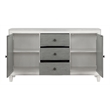 ACME Katia Transitional Wooden Server in Gray and Weathered White