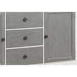 ACME Katia Transitional Wooden Server in Gray and Weathered White