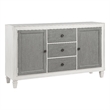 ACME Katia Transitional Wooden Server in Gray and Weathered White