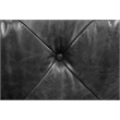 ACME Brancaster Transitional Top Grain Leather Upholstered Tufted Sofa in Black