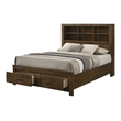 ACME Merrilee II Contemporary Solid Wood Queen Bed with Storage in Oak