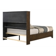 ACME Merrilee II Contemporary Solid Wood Queen Bed with Storage in Oak