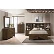 ACME Merrilee II Contemporary Solid Wood Queen Bed with Storage in Oak