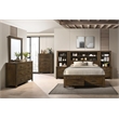 ACME Merrilee II Contemporary Solid Wood Side Pier with 2 Shelves in Oak