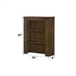 ACME Merrilee II Contemporary Solid Wood Side Pier with 2 Shelves in Oak