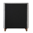 ACME Cleo Contemporary Boucle Fabric Upholstered Chest with 4 Drawers in Gray