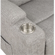 ACME Evander Transitional Chenille Upholstered Power Lift Recliner in Light Gray