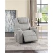 ACME Evander Transitional Chenille Upholstered Power Lift Recliner in Light Gray