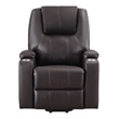 ACME Evander Transitional Leather Upholstered Power Lift Recliner in Brown