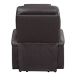 ACME Evander Transitional Leather Upholstered Power Lift Recliner in Brown