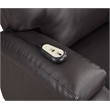 ACME Evander Transitional Leather Upholstered Power Lift Recliner in Brown
