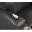 ACME Evander Transitional Leather Upholstered Power Lift Recliner in Gunmetal