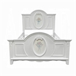 ACME Flora Contemporary Wooden Full Bed with 2 Drawers in White