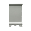 ACME Flora Transitional Wooden Nightstand with 2 Drawers in Gray