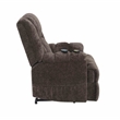ACME Pacay Velvet Power Recliner with Lift/Heating and Massage in Brown