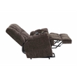 ACME Pacay Velvet Power Recliner with Lift/Heating and Massage in Brown