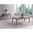 ACME Bevis Scandinavian Wood Coffee Table in Engineered Stone and Walnut
