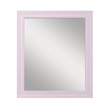 ACME Gaines Contemporary MDF Wood Mirror in Pink High Gloss Finish