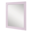 ACME Gaines Contemporary MDF Wood Mirror in Pink High Gloss Finish