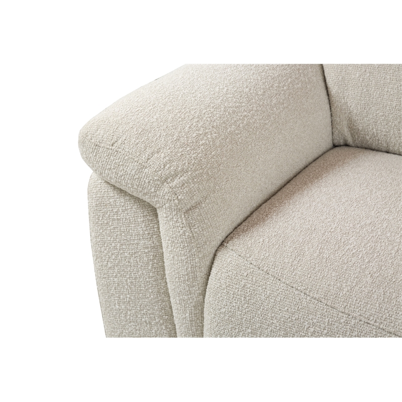 ACME Dayana Boucle Fabric Upholstered Power Motion Sectional Sofa in Beige