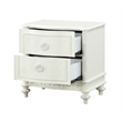 ACME Dorothy Transitional Wood 2 Drawers Nightstand in Ivory
