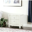 ACME Dorothy Transitional Wood 2 Drawers Nightstand in Ivory